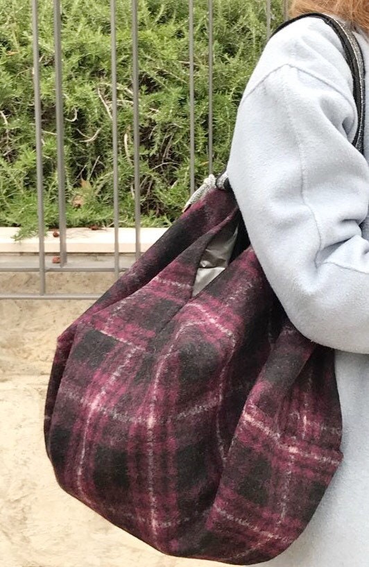 GRANDE BORSA SPALLA Reversibile-Borsa Donna con Pochette-Borsa di Lusso-Regalo per lei, Borsa Boho Tessuto-Borsa Viaggio-Borsa Zaino Donna