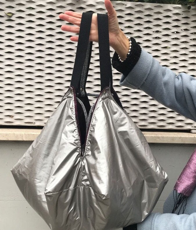 GRANDE BORSA SPALLA Reversibile-Borsa Donna con Pochette-Borsa di Lusso-Regalo per lei, Borsa Boho Tessuto-Borsa Viaggio-Borsa Zaino Donna
