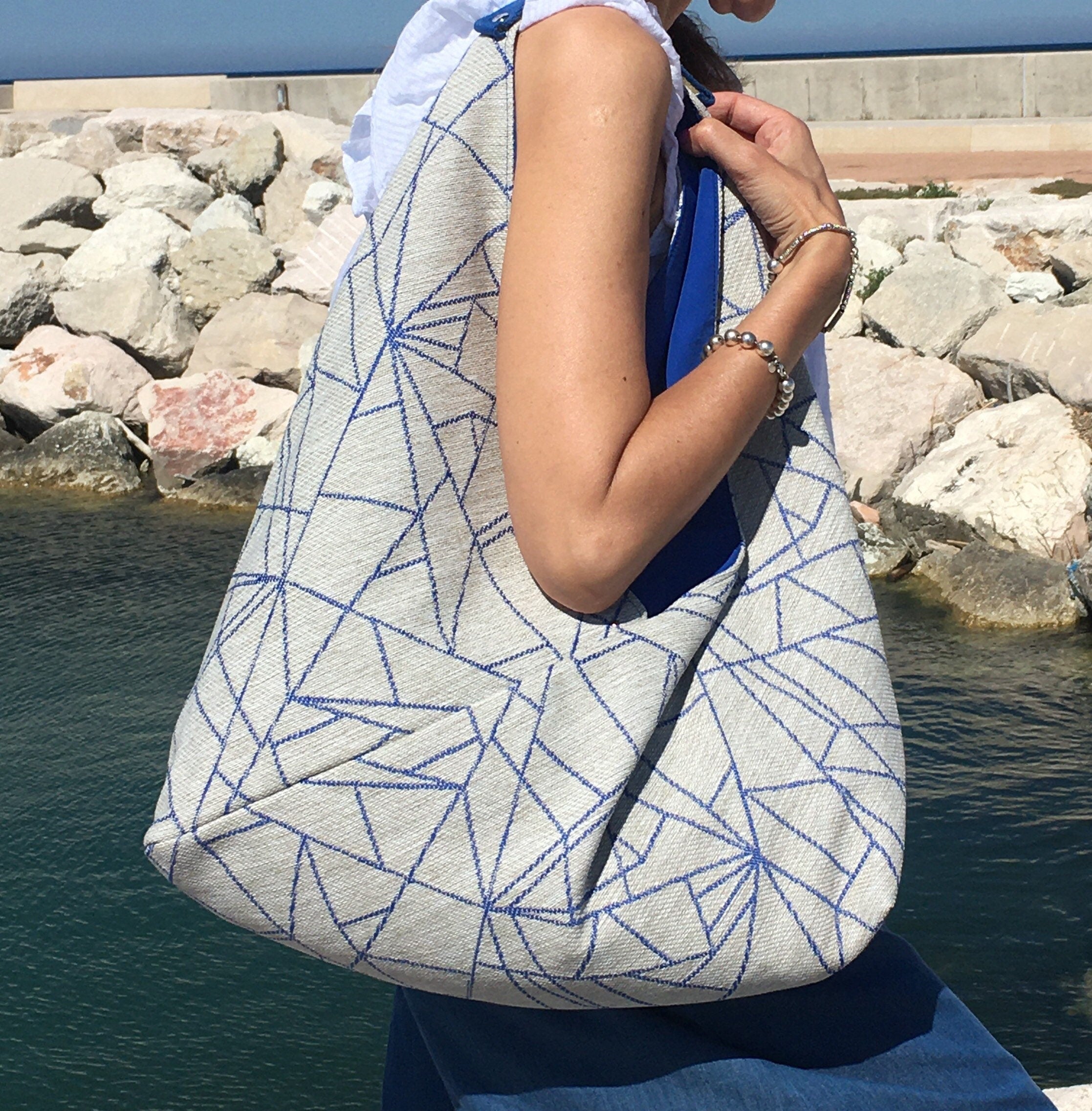 BORSA TOTE GRANDE Donna-Borsa di Lusso fatta a mano-Borsa Tote Tendenza-Regalo per lei-Borsa Lavoro/Viaggio-Borsa Donna Mano/Spalla