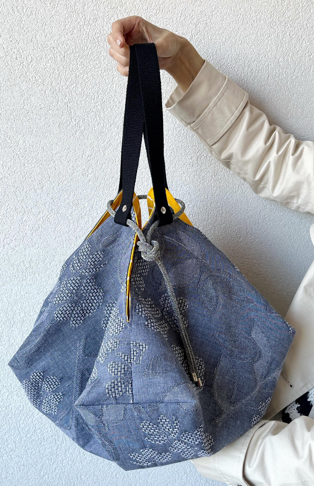 GRANDE BORSA SPALLA Reversibile-Borsa Donna con Pochette-Borsa Denim-Borsa di Lusso-Regalo Donna-Borsa Viaggio-Borsa Zaino Donna