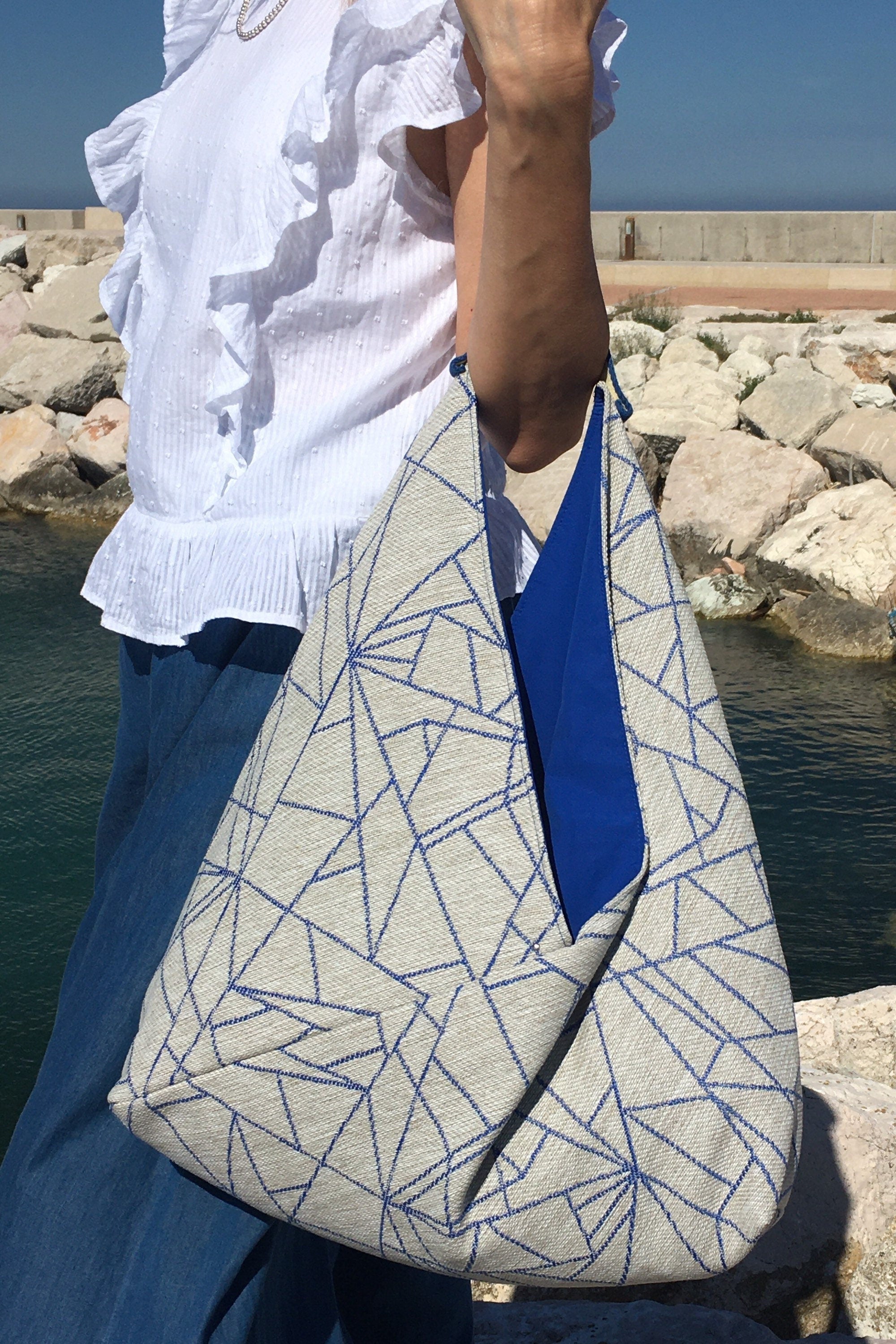 BORSA TOTE GRANDE Donna-Borsa di Lusso fatta a mano-Borsa Tote Tendenza-Regalo per lei-Borsa Lavoro/Viaggio-Borsa Donna Mano/Spalla