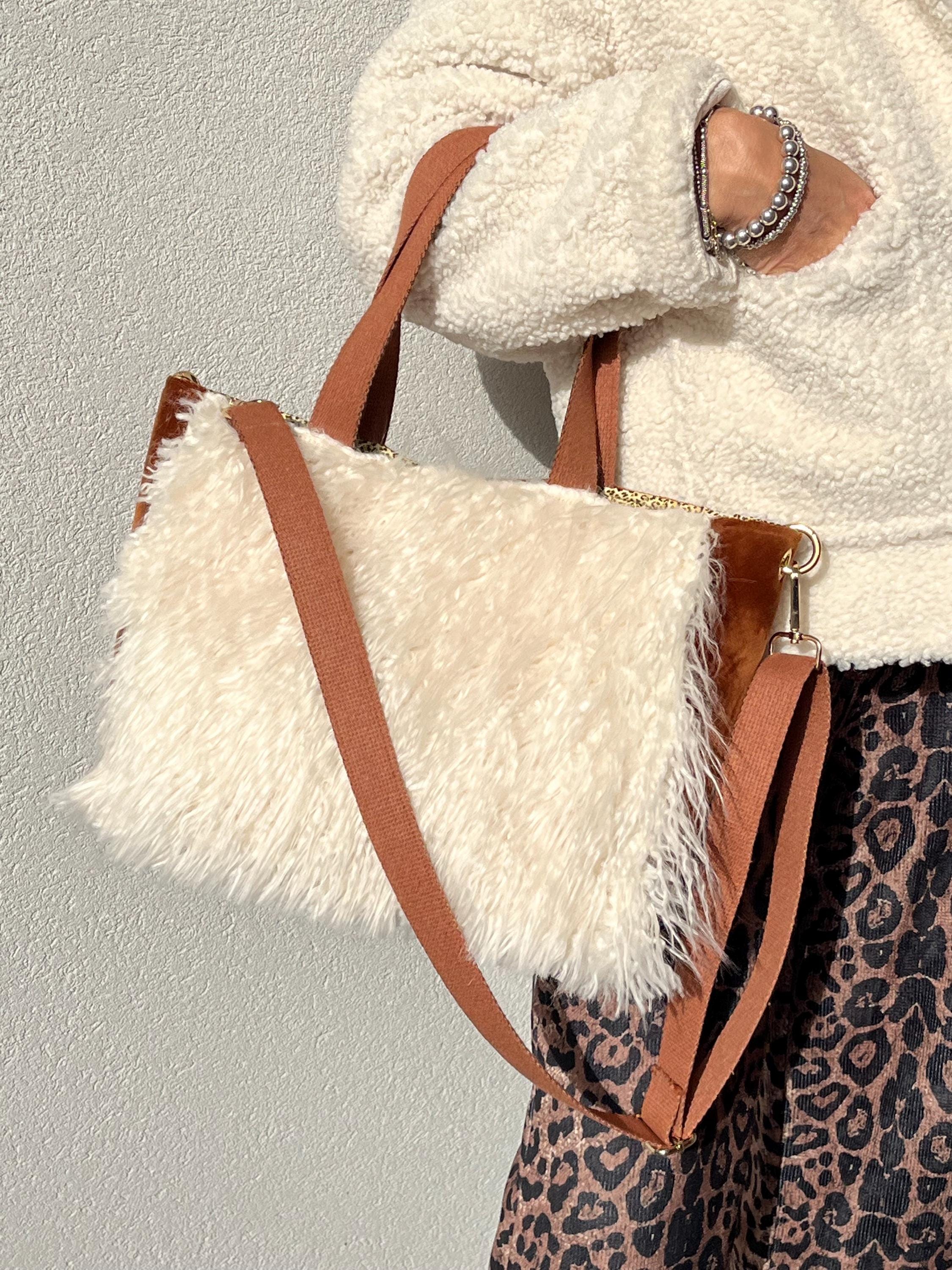 BORSA SHOPPER DONNA con Pochette, Borsa Lusso Alpaca Veg, Borsa Donna Tracolla/Mano, Borsa Elegante Lavoro/Tempo Libero, Borsa artigianale