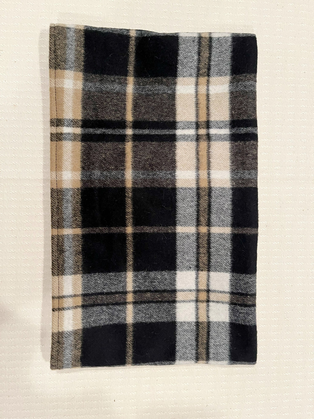 COLLO TARTAN REVERSIBILE-Collo Anello Double Face-Collo Lana/Trapuntato Impermeabile-Scaldacollo Caldo-Collo Imbottito-Regalo Natale