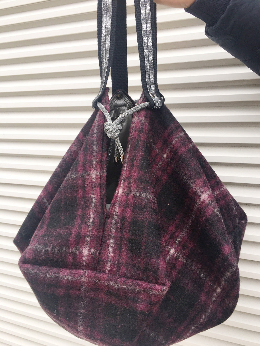 GRANDE BORSA SPALLA Reversibile-Borsa Donna con Pochette-Borsa di Lusso-Regalo per lei, Borsa Boho Tessuto-Borsa Viaggio-Borsa Zaino Donna