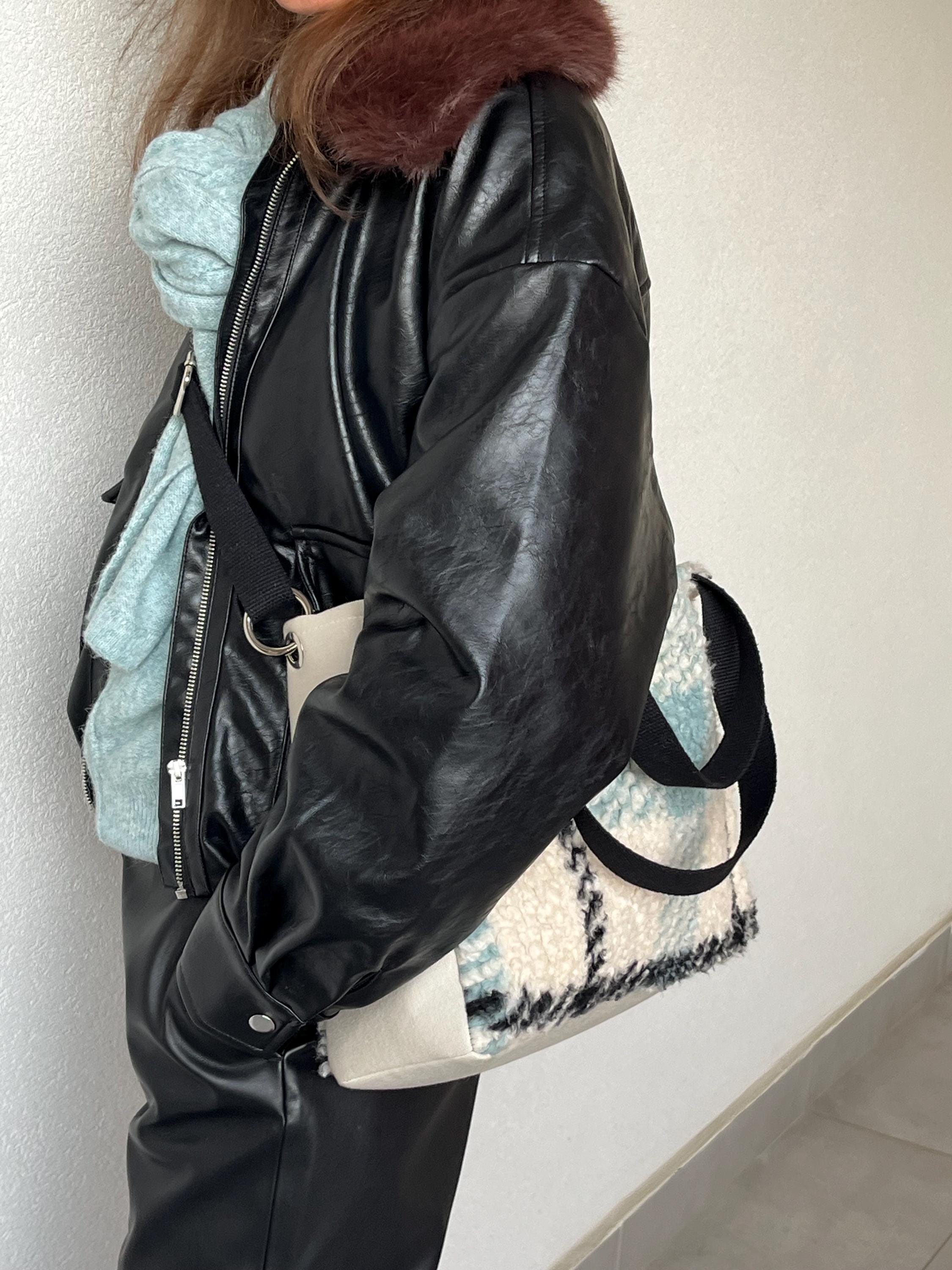 BORSA SHOPPER DONNA con Pochette, Borsa Tartan Lusso , Borsa Donna Tracolla/Mano, Borsa Elegante Lavoro/Tempo Libero, Borsa artigianale