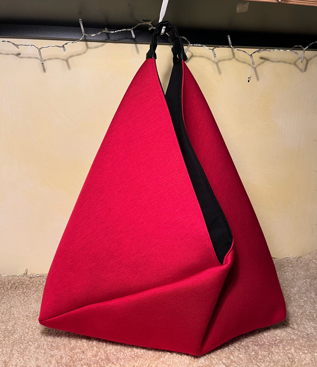 BORSA TOTE GRANDE Donna-Borsa di Lusso fatta a mano-Borsa Origami Triangolare-Borsa Neoprene-Borsa Lavoro/Viaggio-Borsa Donna Mano/Spalla