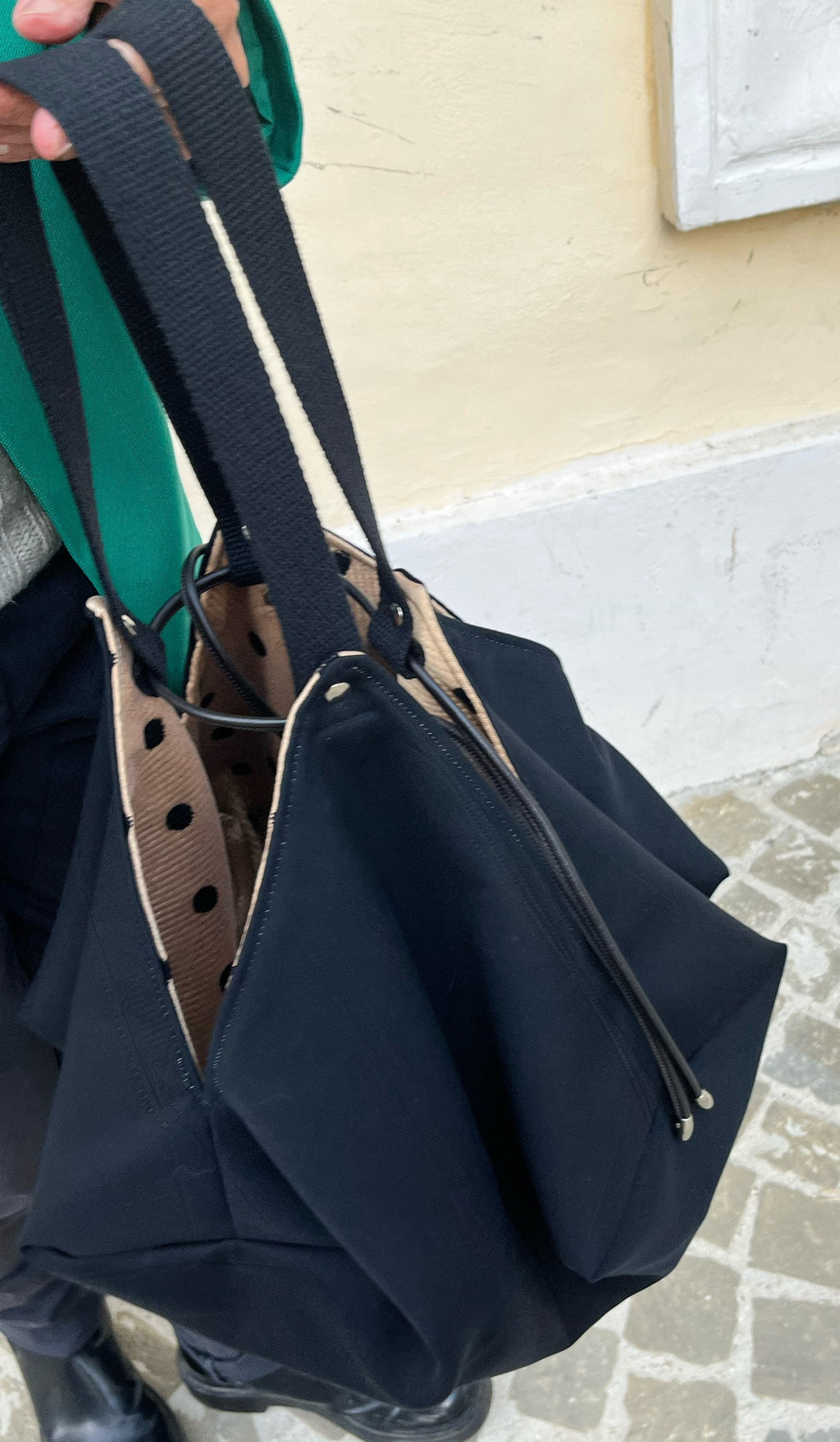 GRANDE BORSA SPALLA Reversibile-Borsa Donna con Pochette-Borsa di Lusso-Regalo per lei-Borsa Boho-Borsa Viaggio-Borsa Zaino Donna