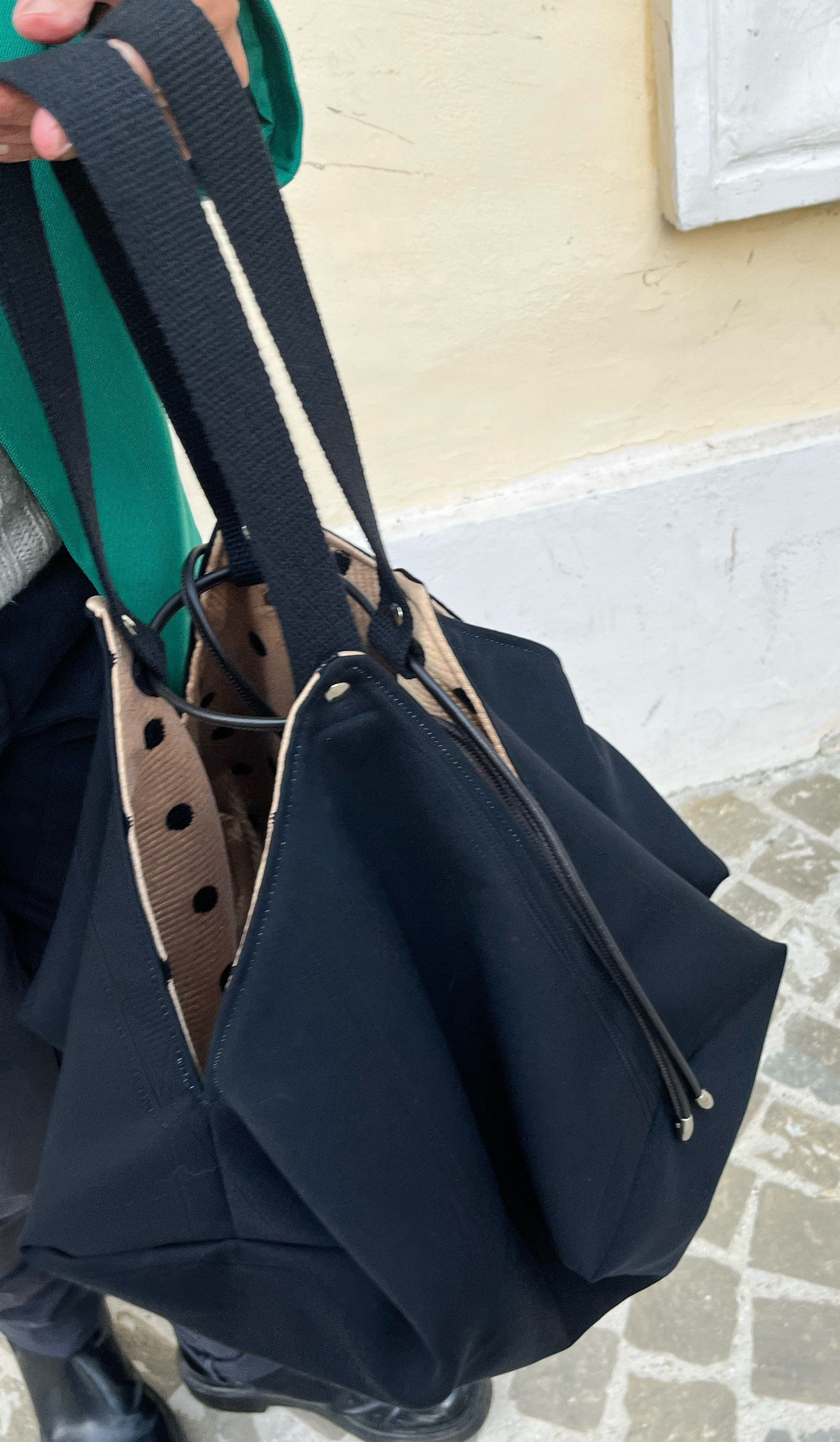 GRANDE BORSA SPALLA Reversibile-Borsa Donna con Pochette-Borsa di Lusso-Regalo per lei-Borsa Boho-Borsa Viaggio-Borsa Zaino Donna