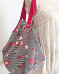 GRANDE BORSA REVERSIBILE  a spalla-Borsa Viaggio+Pochette-Borsa Lavoro/Tempo Libero-Borsa Canvas Mare-Borsa Tracolla- Zaino Donna