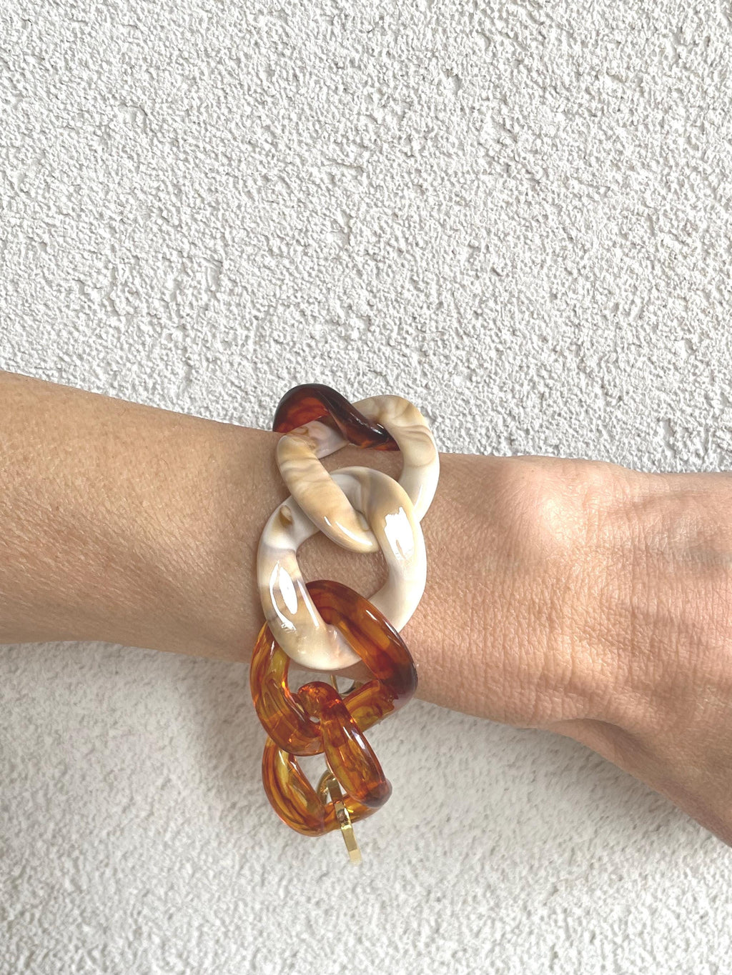 BRACCIALE MAGLIE ACRILICHE-Bracciale Donna Maglie Degradee-Bracciale Maglia Larga-Bracciale Personalizzabile-Regalo Per Lei