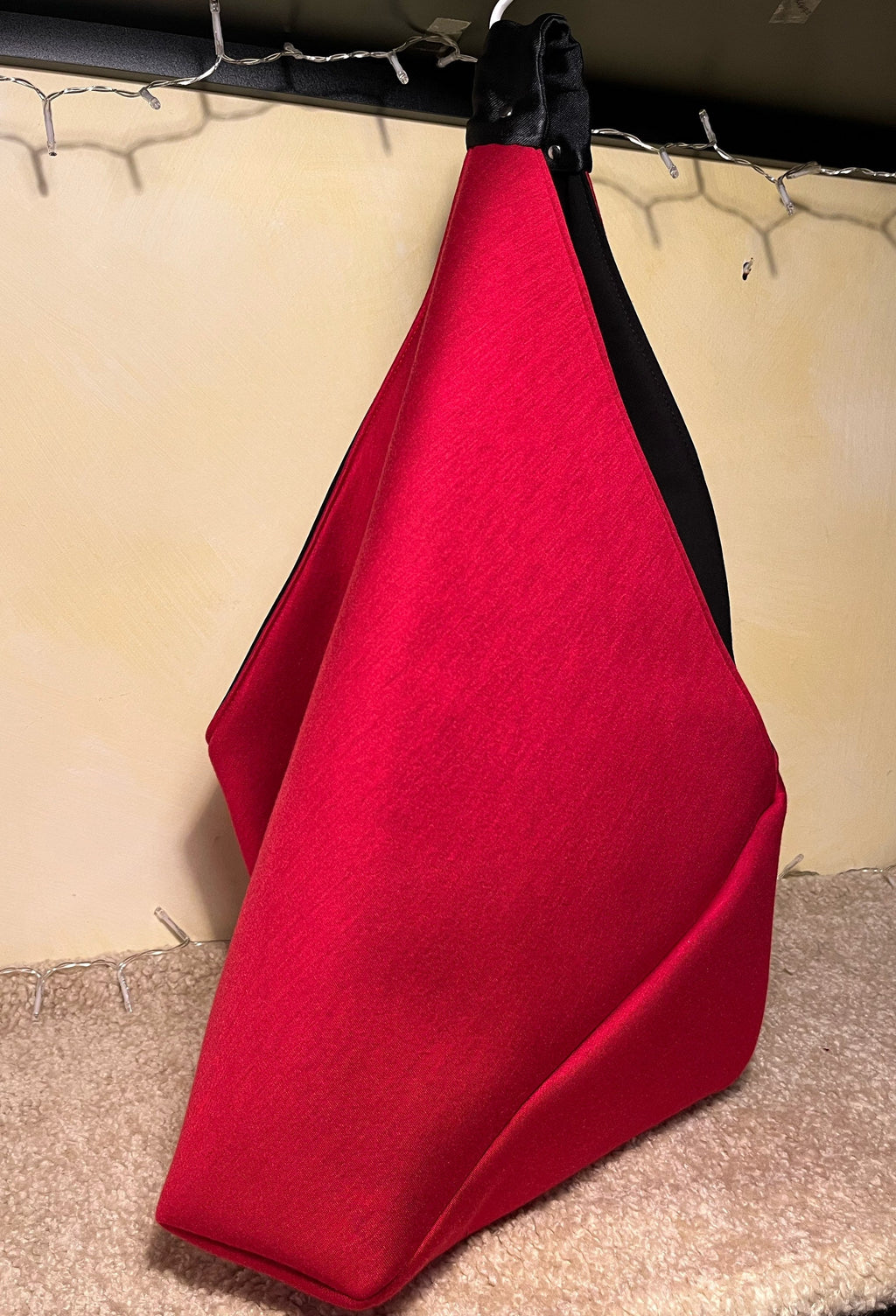 BORSA TOTE GRANDE Donna-Borsa di Lusso fatta a mano-Borsa Origami Triangolare-Borsa Neoprene-Borsa Lavoro/Viaggio-Borsa Donna Mano/Spalla