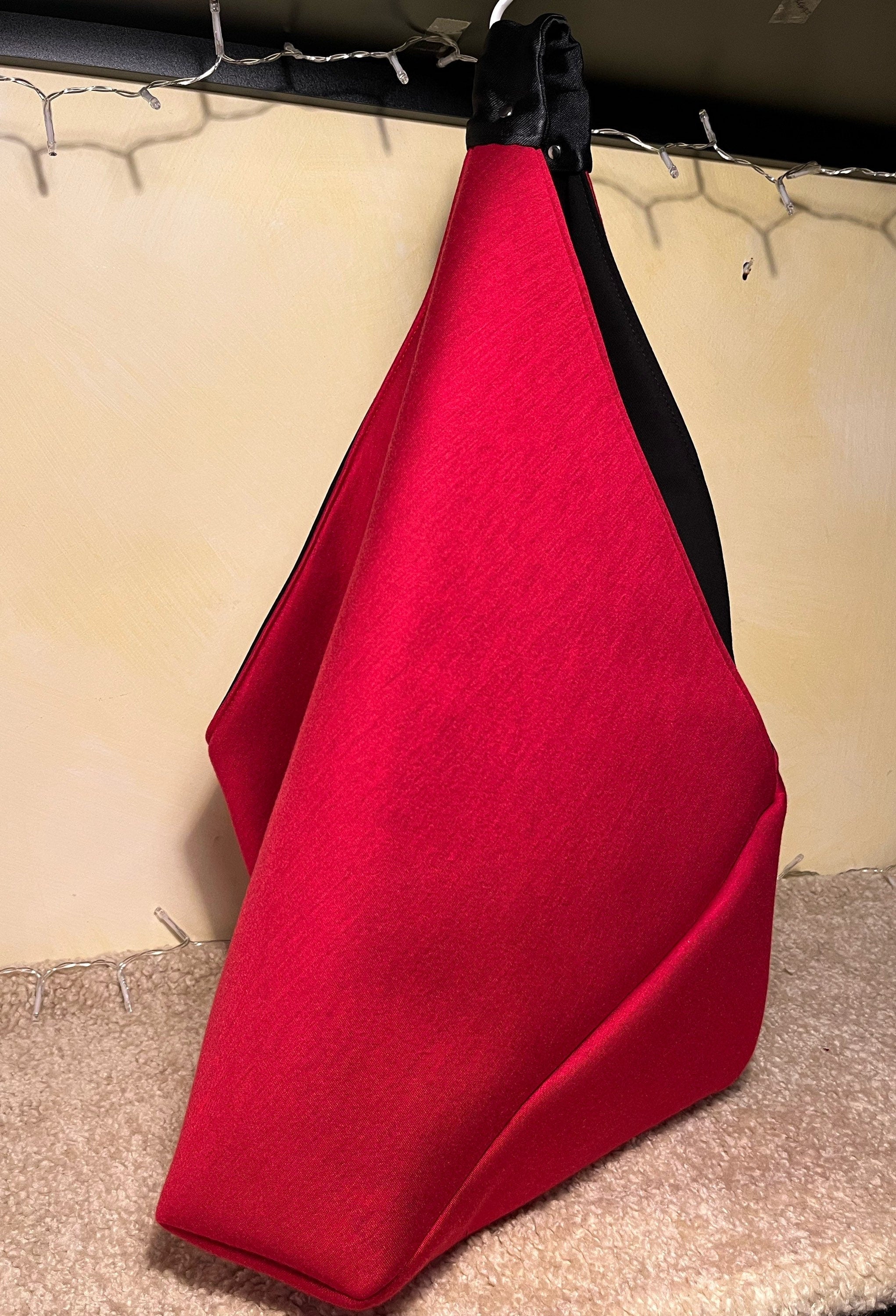 BORSA TOTE GRANDE Donna-Borsa di Lusso fatta a mano-Borsa Origami Triangolare-Borsa Neoprene-Borsa Lavoro/Viaggio-Borsa Donna Mano/Spalla
