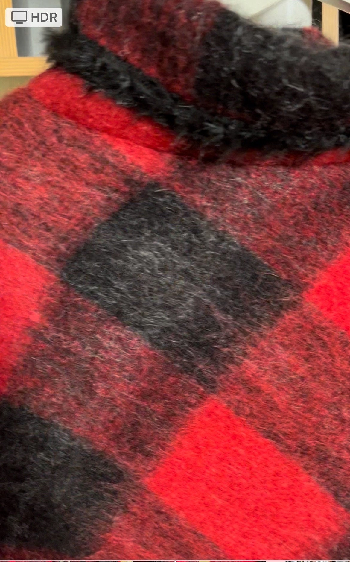 PONCHO MANTELLA DONNA -Poncho Plaid Lana&Mohair-Poncho Lungo Donna- Poncho Pullover con  Collo, Poncho Mantella Lana, Poncho fatto a mano