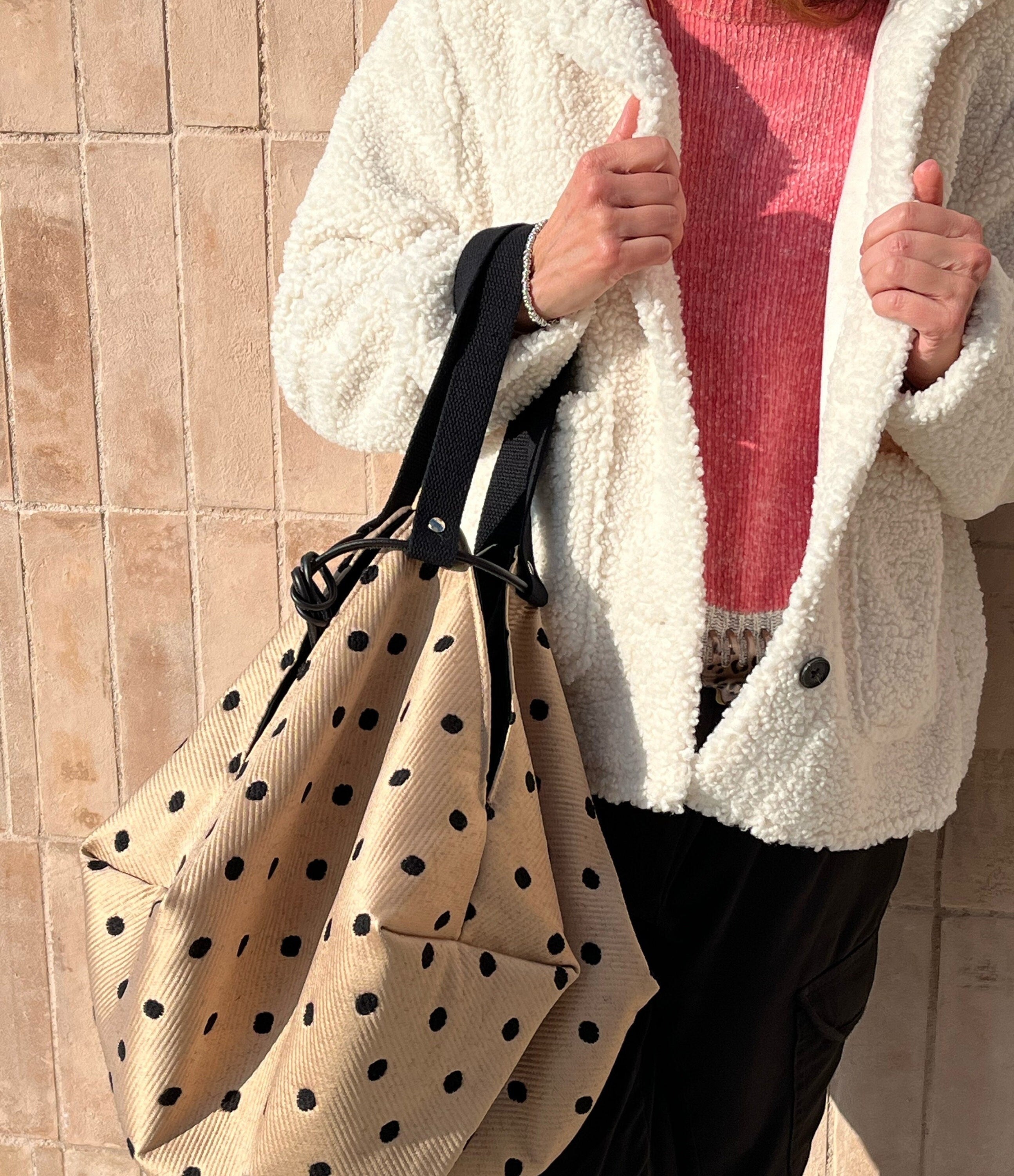 GRANDE BORSA SPALLA Reversibile-Borsa Viaggio Donna con Pochette-Borsa Business -Borsa Boho-Borsa Viaggio-Zaino Donna-Borsa Artigianale